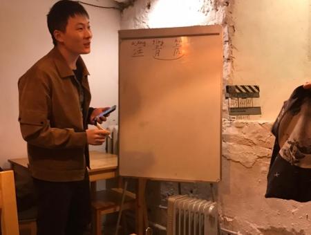 Занятия китайского языкового клуба, визуализация на флипчарте